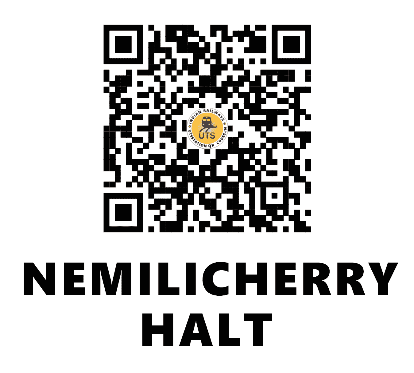 UTS QR Code for NEMILICHERRY HALT - NEC - SR (TAMIL NADU)
